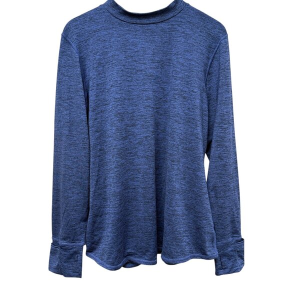 CUDDL DUDS Climate Right Top XXL Blue Mock Neck Fleece Lined Performance Womens - Picture 1 of 9